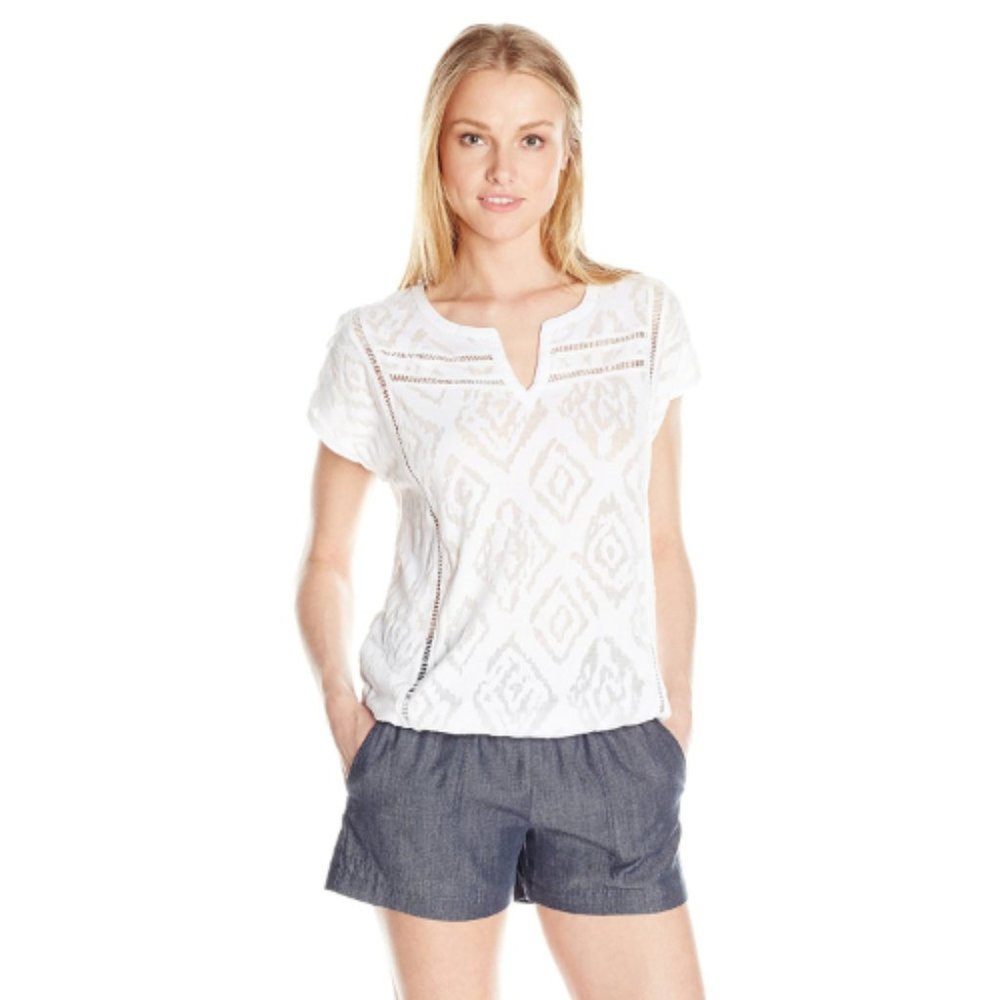 NWT Lucky Brand Short Sleeve Women's Top Blouse **PRICE FIRM**